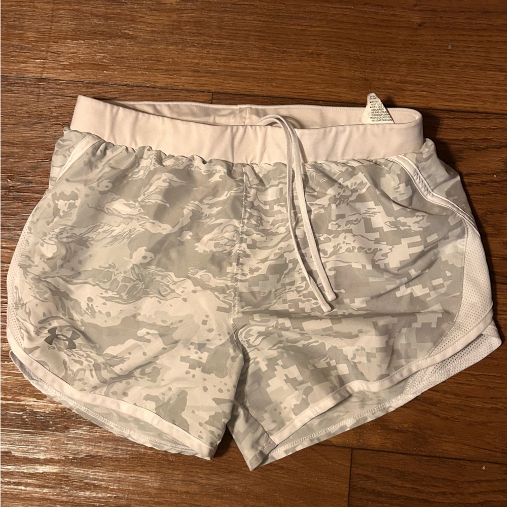 Under Armour Women's Athletic Shorts - Light Gray Camo